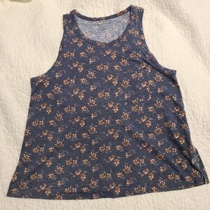 American Eagle Womens Floral Sleeveless Tank Top Size Small